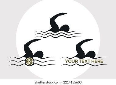 Swimmer SVG Printable Vector Design