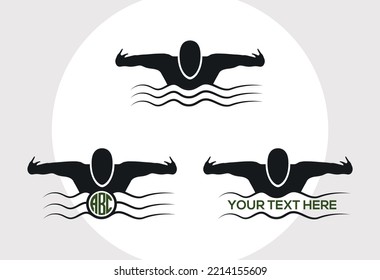 Swimmer SVG Printable Vector Design