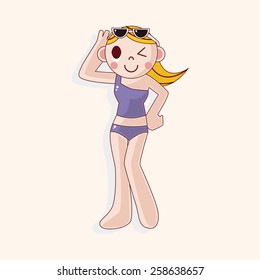swimmer theme elements