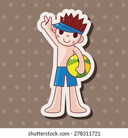 swimmer theme elements