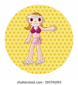 swimmer theme elements
