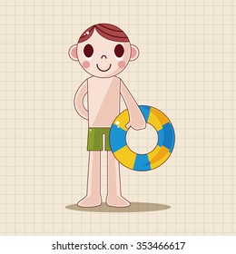 swimmer theme elements