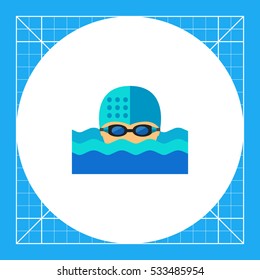 Swimmer in Water Icon
