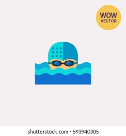 Swimmer In Water Icon