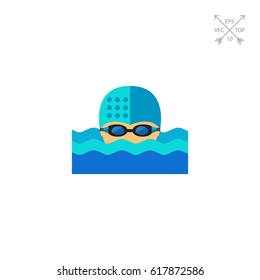 Swimmer in Water Icon