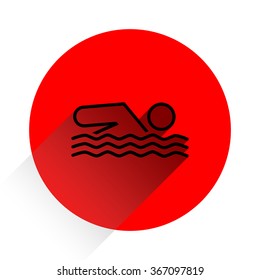 Swimming Aqua Aquatic Sport Game Icon Symbol Sign 