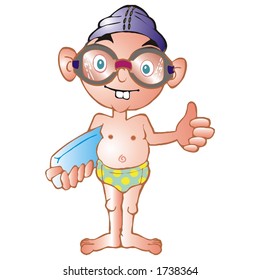 swimming boy