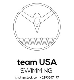 The Swimming Championships  this business logo is based on swimming