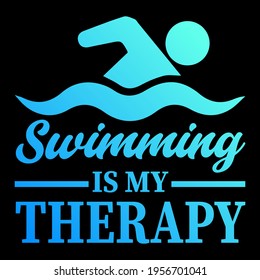 Swimming Design ready Editable Vector file for t-shirt, poster, mug, phone case, tote bag etc.