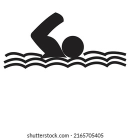 swimming design vektor template isolated