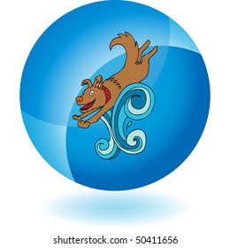 Swimming Dog