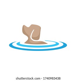 Swimming Dog, Pool For Dog Logo Vector