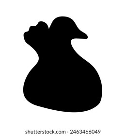 Swimming Duck silhouette or vector file 