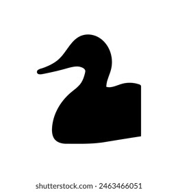 Swimming Duck silhouette or vector file 