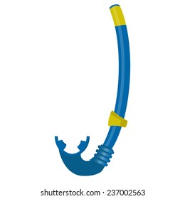 Swimming equipment, blue diving tube, sport, underwater