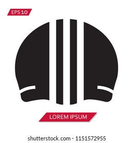 Swimming equipment vector icon symbol