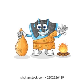 the swimming fin ancient cartoon. cartoon mascot vector