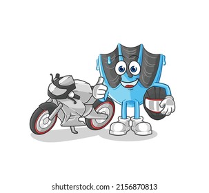 the swimming fin racer character. cartoon mascot vector