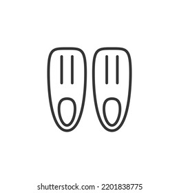 Swimming fins icon, Fins vector icon. Can be used for printing, mobile and web applications.