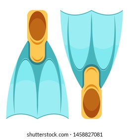 Swimming fins vector design illustration isolated on white background