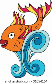 Swimming Fish Stock Vector (Royalty Free) 31854164 | Shutterstock
