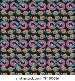 Swimming Fish in bright colors