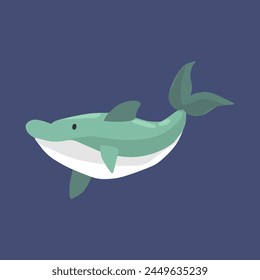 Swimming fish, element, animal, nature, cute, vector, illustration