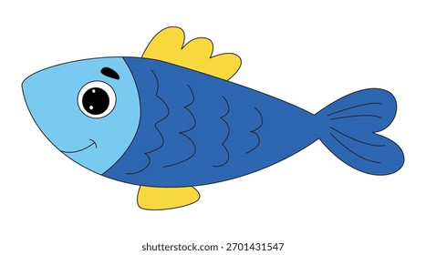 A swimming fish vector illustration