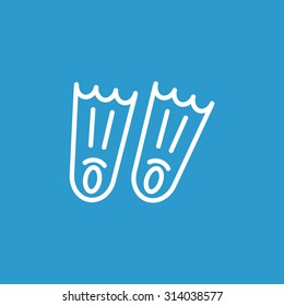 Swimming flippers icon