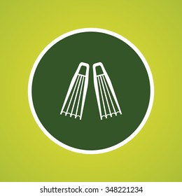swimming flippers icon