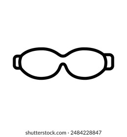 Swimming Glasses icon design in filled and outlined style