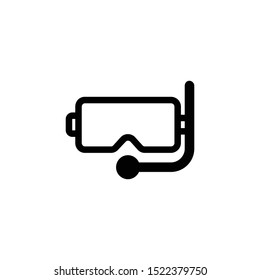 swimming glasses icon from nautical outline collection. Thin line swimming glasses icon isolated on white background.