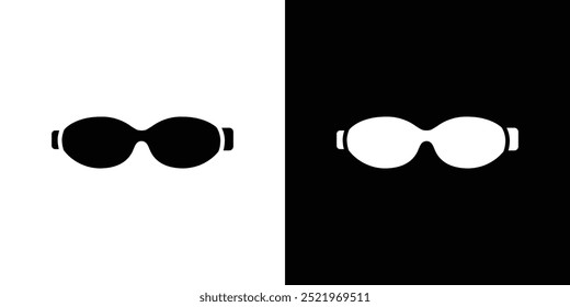 Swimming Glasses icon set vector illustration