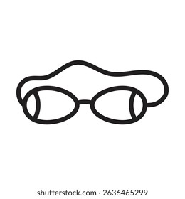 Swimming Glasses icon Thin line illustration