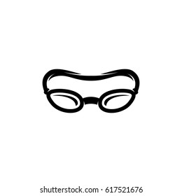 Swimming glasses icon. Vector logo illustration isolated sign symbol