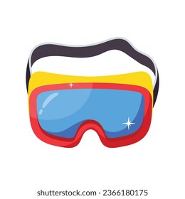 Swimming glasses vector colorful Stickers icons Design illustration. EPS 10 File