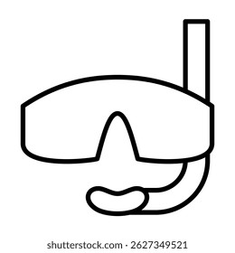 Swimming Goggles and Breathing Tube