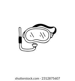 swimming goggles concept vector illustration