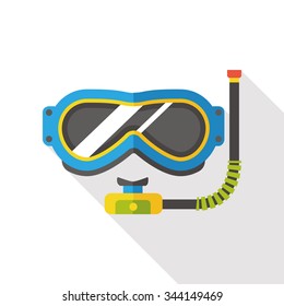 swimming goggles flat icon