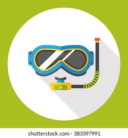 Swimming Goggles flat icon