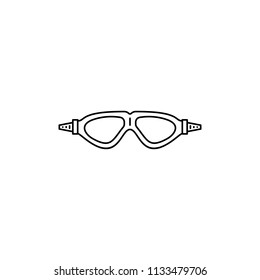 Swimming goggles icon.
