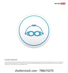 Swimming Goggles Icon Background icon template