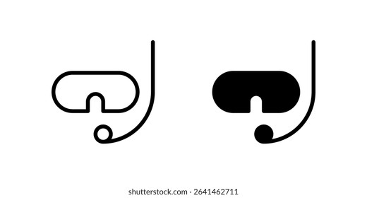 Swimming Goggles Icon Set suitable for swimming or diving themed designs.