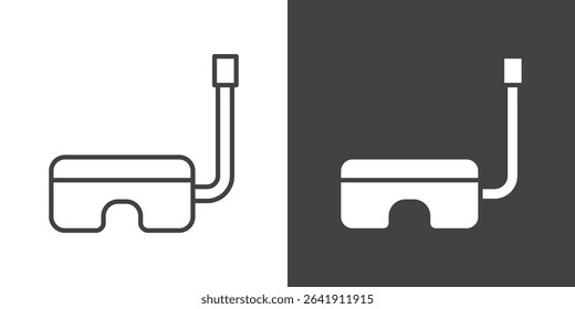 swimming goggles icon symbol illustration logo