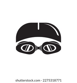 Swimming goggles icon symbol,illustration design template.