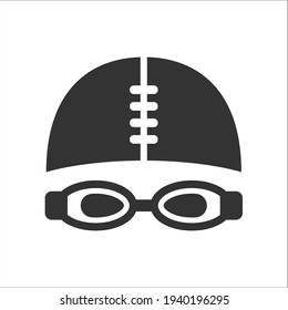 Swimming goggles icon, Vector graphics