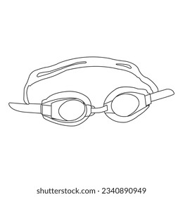 swimming goggles icon vector illustration symbol design