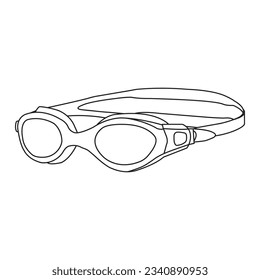 swimming goggles icon vector illustration symbol design