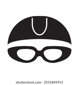 Gafas de natación icono de Ilustración vectorial Plantilla de diseño