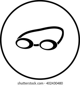 swimming goggles symbol